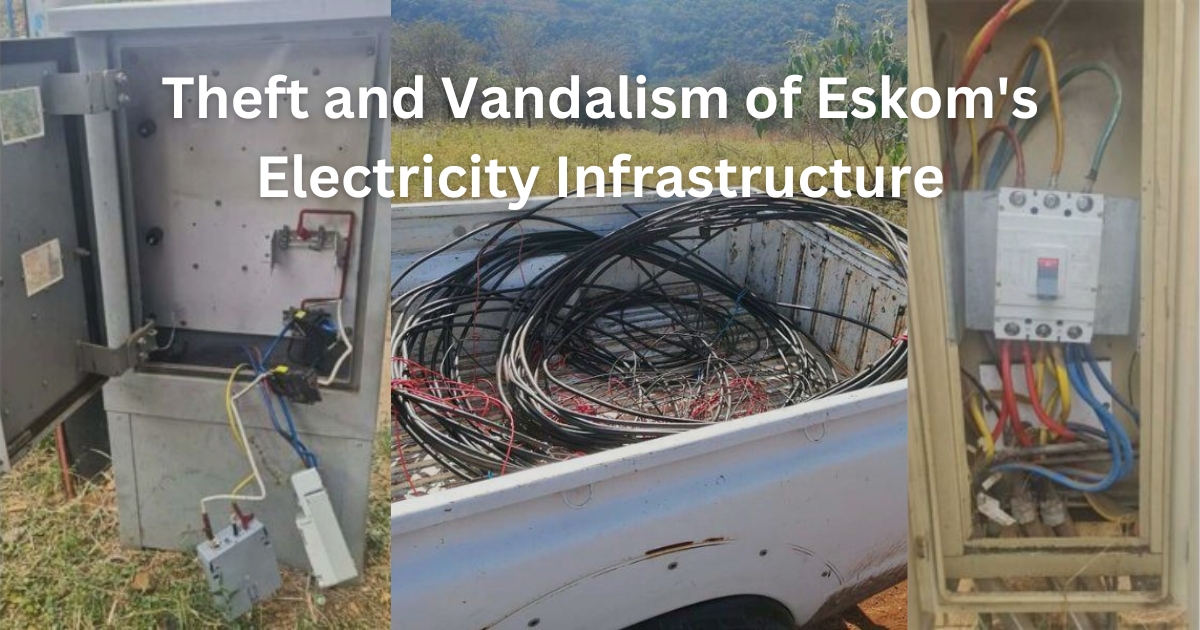theft and vandalism of Eskom's electricity infrastructure
